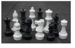 Figury do szachów ogrodowych (król 30 cm)