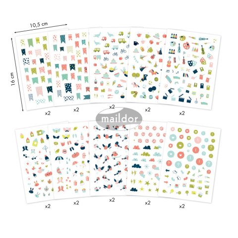 Książeczka z naklejkamiA6 Bullet Journal Książeczka z naklejkamiA6 Bullet Journal