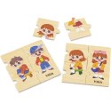 VIGA Drewniana Układanka Edukacyjna Dzieci Ubieranie Puzzle VIGA Drewniana Układanka Edukacyjna Dzieci Ubieranie Puzzle
