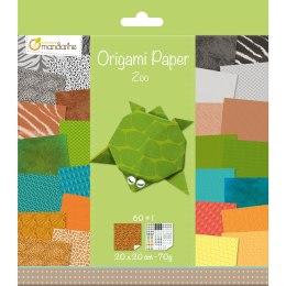 Papier Origami Zoo 20x20cm, 70g