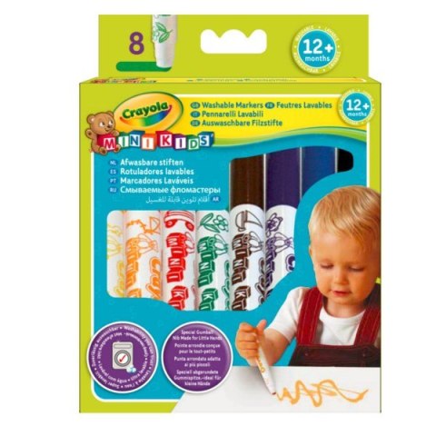 Flamastry zmywalne Baby Superwytrzymałe 8 sztuk Crayola