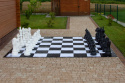 Figury plastikowe do szachów plenerowych / ogrodowych (wysokość króla 90 cm)