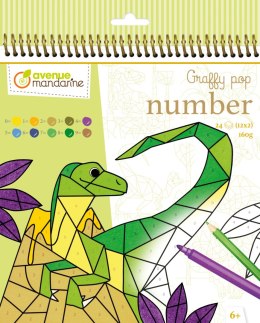Kolorowanki po numerach Dinozaury