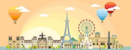 Puzzle 1000 elementów Panoramiczne Paryż