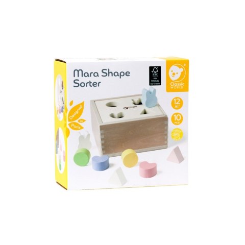 Układanie Kształtów Sorter Drewniany 10 el. Układanie Kształtów Sorter Drewniany 10 el.