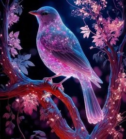 Diamentowa mozaika - Ptak magiczny nocą