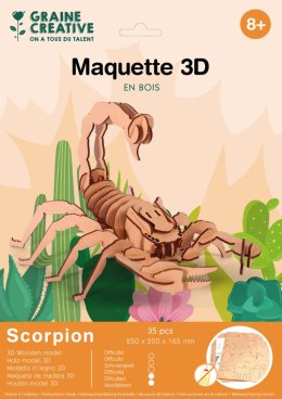 Puzzle 3D drewniane, Skorpion