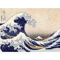 Puzzle drewniane 200 elementów Wielka Fala w Kanagawie Hokusai Katsushika