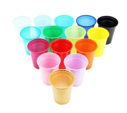 Kubeczki kubki jednorazowe do kodowania 200 ml 10 szt. - CZERWONY