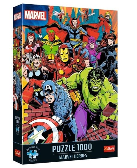 Puzzle 1000 elementów Premium Plus Quality Marvel Heroes