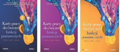 Karty pracy do ćwiczeń funkcji poznawczych 1, 2, 3, pakiet