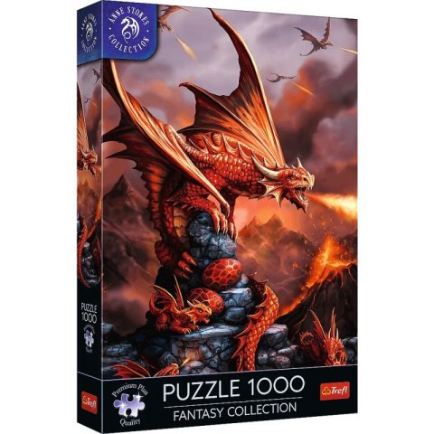 Puzzle 1000 elementów Ognisty Smok Anne Stokes