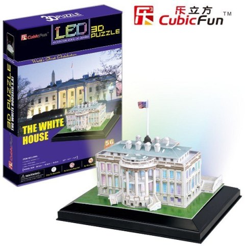 PUZZLE 3D BIAŁY DOM (ŚWIATŁO)