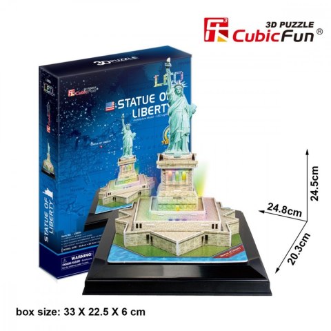 Puzzle 3D Statua Wolności (Światło)