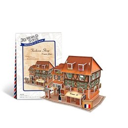 Puzzle 3D Domki świata - Francja Fashion Shop