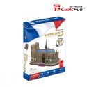 Puzzle 3D Katedra Notre Dame 128 elementów- zestaw XL