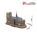 Puzzle 3D Katedra Notre Dame 128 elementów- zestaw XL