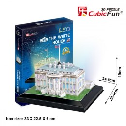 Puzzle 3D Biały Dom (Światło)