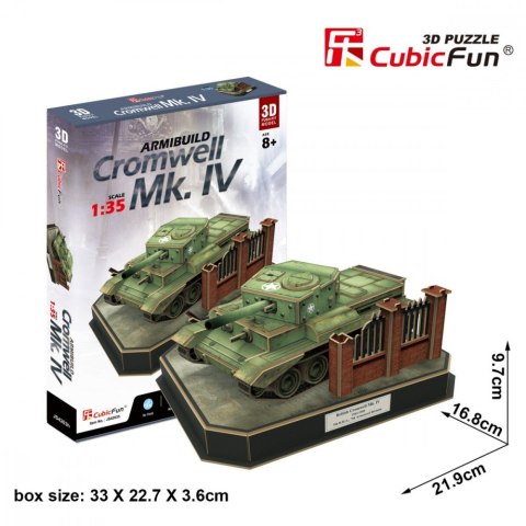 Puzzle 3D Czolg British Cromwell 157 Elementów