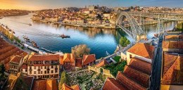 Puzzle 4000 elementów Zachód słońca w Porto