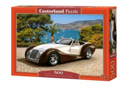 Puzzle 500 elementów - Samochód Roadster w Riwierze