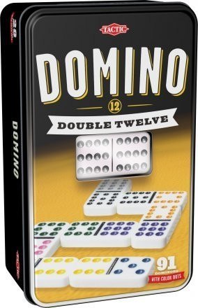 Domino dwunastkowe w puszce, Tactic, gra logiczna dla seniora, trening umysłu