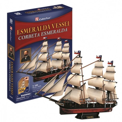 Puzzle 3D Żaglowiec Esmeralda