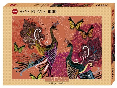 Puzzle 1000 elementów - Pawie i motyle