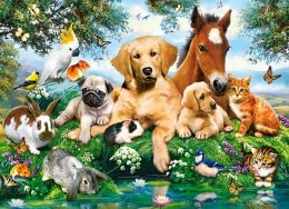 Puzzle 200 elementów - Zwierzątka wakacyjni przyjaciele