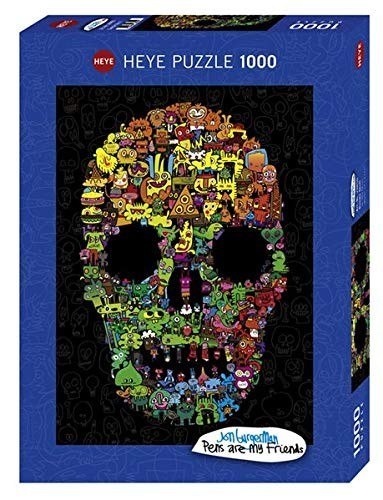 Puzzle 1000 elementów Czaszka pełna Doodli