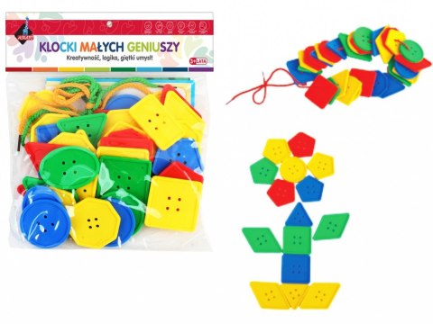 Klocki Małych Geniuszy - Guziki 42 elementy Klocki Małych Geniuszy - Guziki 42 elementy