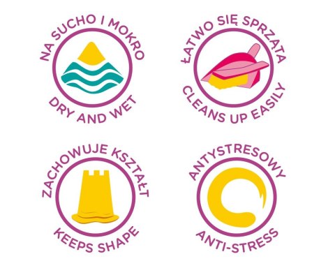 Piasek UltraPiasek puszka 200g 5 foremek mix 12 wzorów