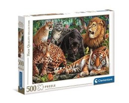 Puzzle 500 elementów High Quality, Dzikie koty