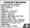 Klocki Fokker Dr.1 Red Baron