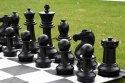 Zestaw do szachów ogrodowych - figury + szachownica nylonowa, szachy ogrodowe, plenerowe