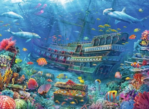 Puzzle 200 elementów XXL Zatopiony statek Puzzle 200 elementów XXL Zatopiony statek