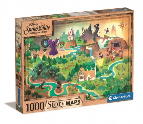 Puzzle 1000 elementów Story Maps Królewna Śnieżka