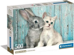 Puzzle 500 elementów Compact Kot i Królik