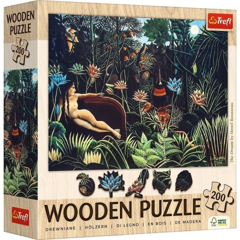 Puzzle drewniane 200 elementów Sen Henri Rosseau