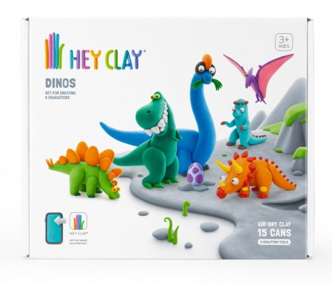 Masa plastyczna Hey Clay Zestaw Dinozaury