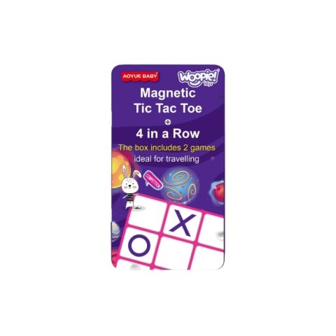 Magnetyczna Gra 2w1 Kółko I Krzyżyk + Gra 4 w Lini MINI