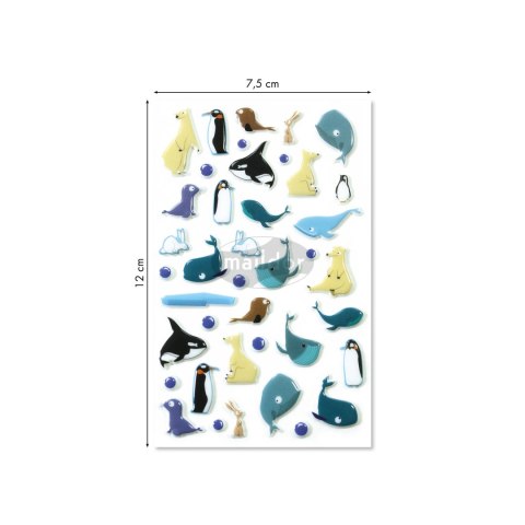 Naklejki 3D wypukłe Zwierzęta Polarne