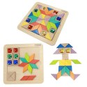 MASTERKIDZ Układanka Mozaika Nauka Kolorów i Kształtów Tangram Montessori MASTERKIDZ Układanka Mozaika Nauka Kolorów i Kształtów Tangram Montessori