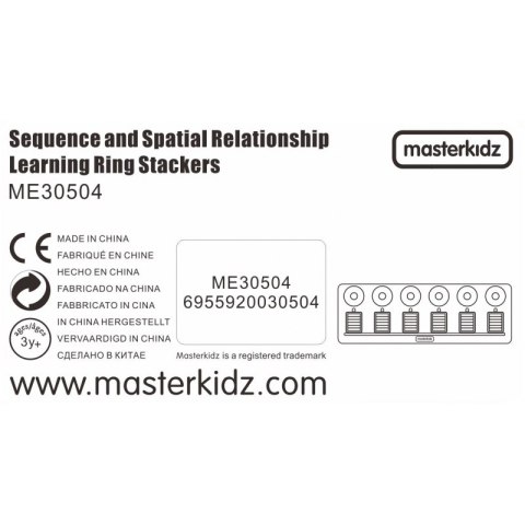 MASTERKIDZ Układanka Nauka Liczenia i Kolorów Sorter Montessori MASTERKIDZ Układanka Nauka Liczenia i Kolorów Sorter Montessori