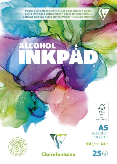 Blok papieru Alcohol ink A5, 90g, 25ark.