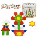 VIGA Drewniane Klocki Płaskie w wiaderku 250 elementów Montessori VIGA Drewniane Klocki Płaskie w wiaderku 250 elementów Montessori