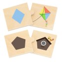 VIGA Zestaw Puzzle Łączenie Kształtów i Przedmiotów VIGA Zestaw Puzzle Łączenie Kształtów i Przedmiotów