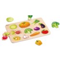 Drewniana Układanka Montessori Warzywa