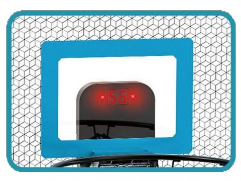 Tablica do koszykówki z piłką i pompką