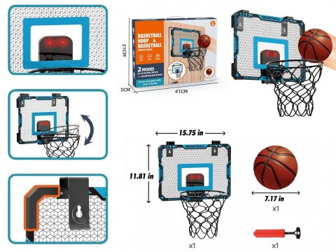 Tablica do koszykówki z piłką i pompką